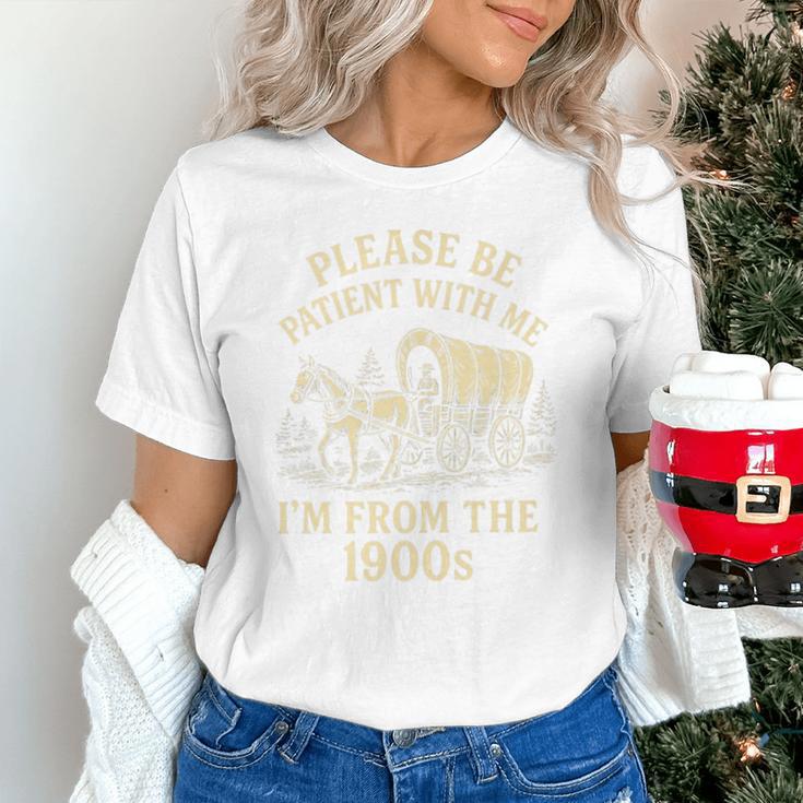 Please Be Patient With Me I'm From The 1900s Retro Premium Unisex T-Shirt Please Be Patient With Me I'm From The 1900s Retro Premium Unisex T-Shirt