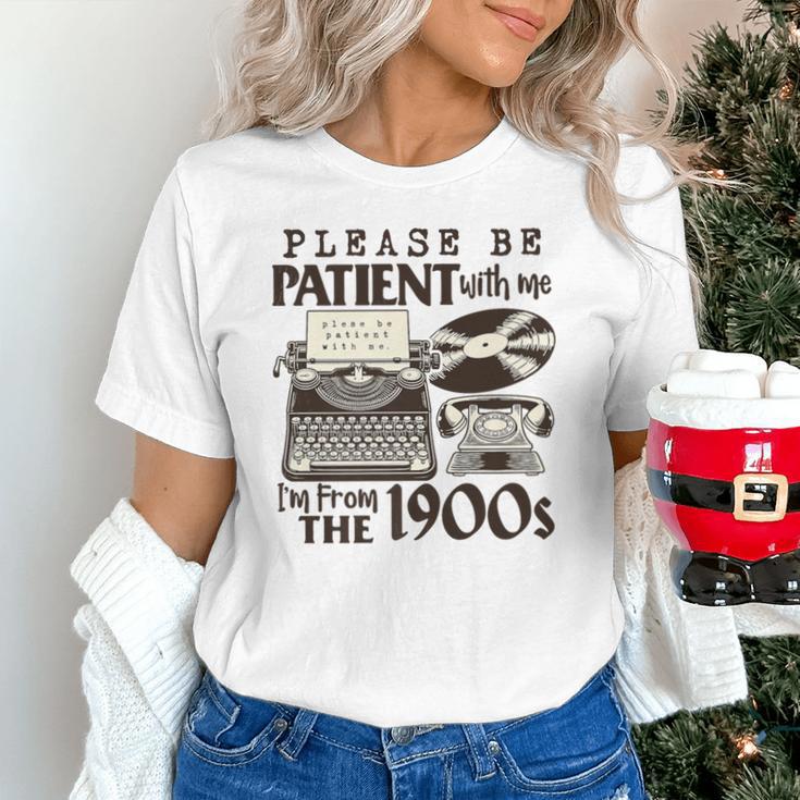 Please Be Patient I'm From The 1900s Retro Vintage Theme Premium Unisex T-Shirt