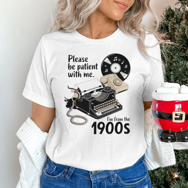 Please Be Patient I'm From The 1900s Sarcastic Joke Premium Tri-Blend Unisex T-Shirt Please Be Patient I'm From The 1900s Sarcastic Joke Premium Tri-Blend Unisex T-Shirt