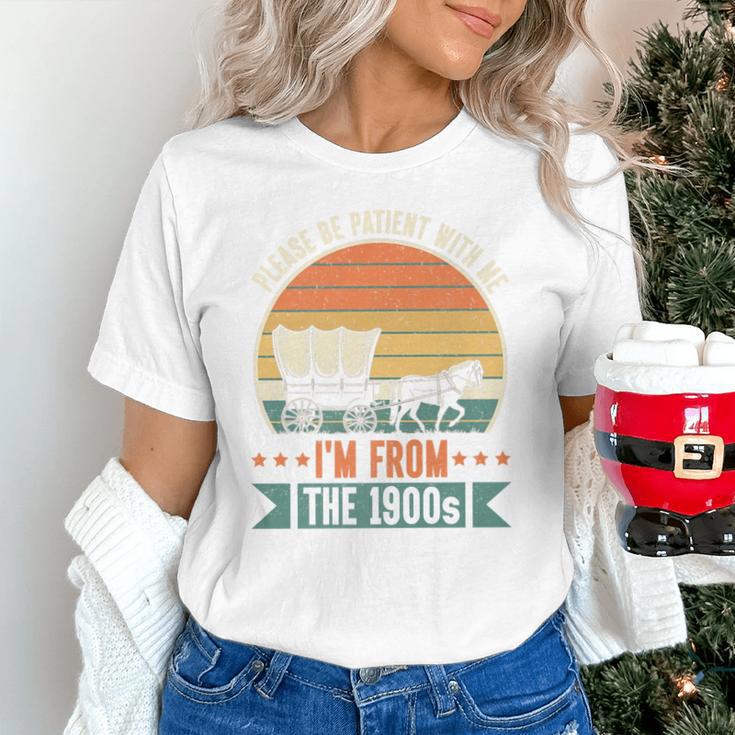 Please Be Patient With Me I'm From The 1900s Vintage Humor Premium Unisex T-Shirt