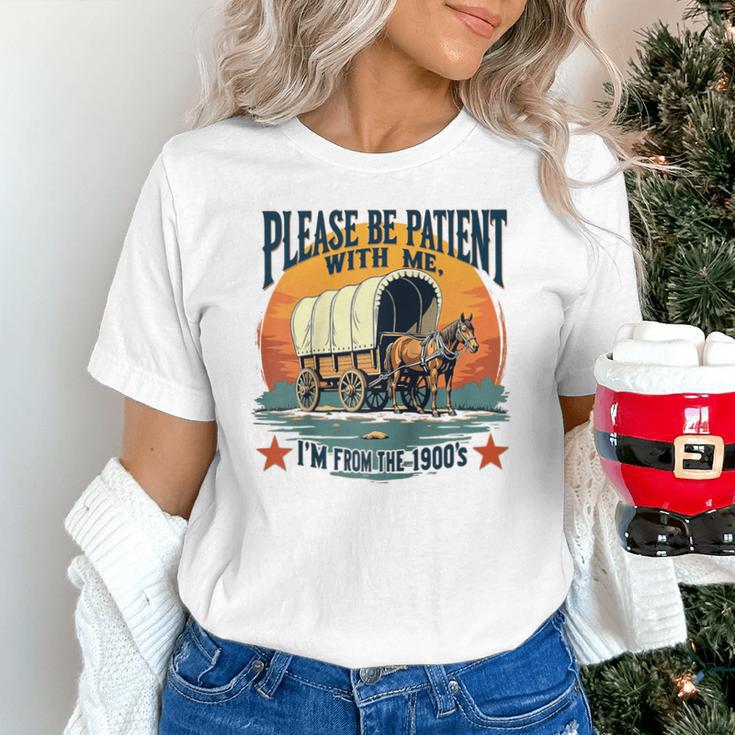 Please Be Patient With Me I'm From The 1900s Women Men Raglan Baseball Tee Unisex T-Shirt
