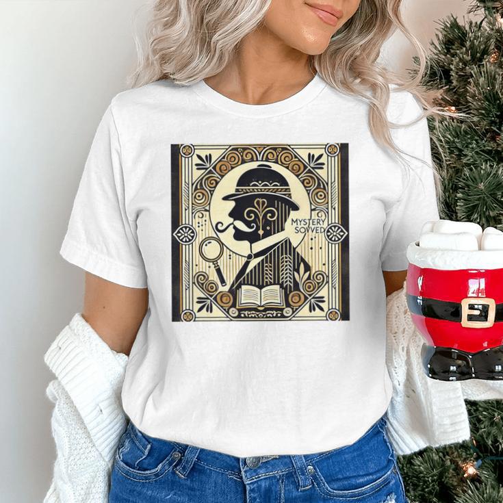 Poirot Mystery Books Vintage Detective Premium Tri-Blend Unisex T-Shirt