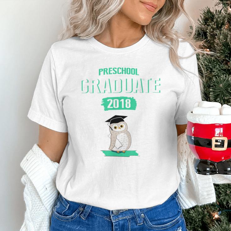 Pre K Graduation Shirt Cute Graduate 2018 Wise Owl Unisex T-Shirt