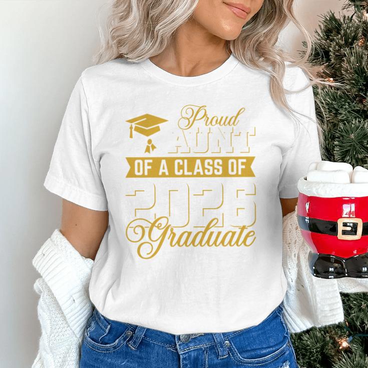 Proud Aunt Of A Class Of 2026 Graduate Senior Graduation 26 Unisex T-Shirt