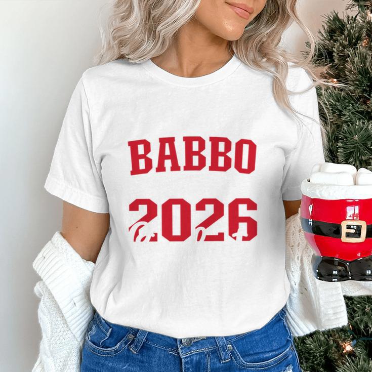 Proud Babbo Of a Class Of 2026 Graduate For Graduation Unisex T-Shirt