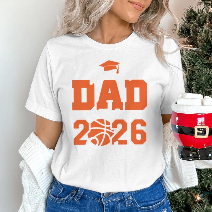 Proud Dad Of A 2026 Senior Basketball Graduation Family Unisex T-Shirt