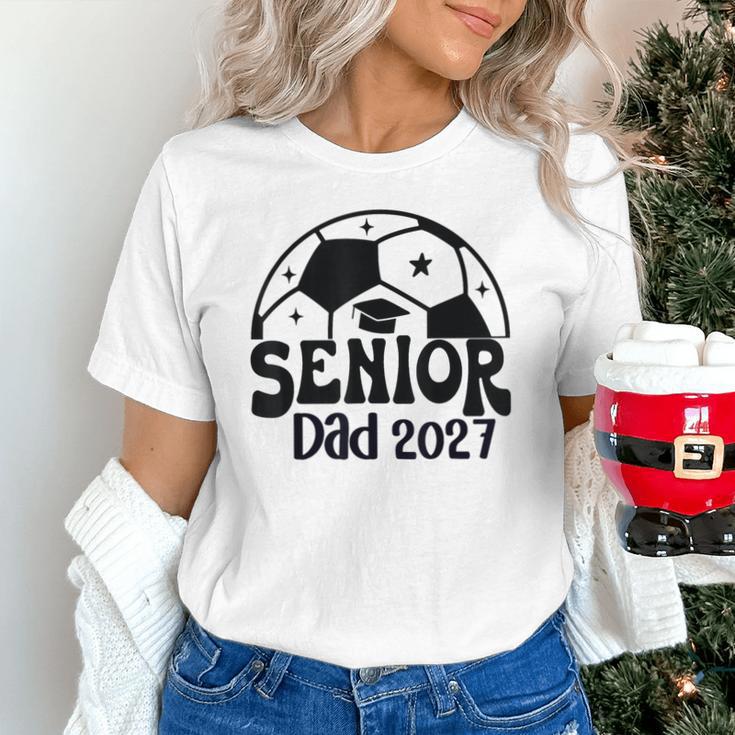 Proud Senior Dad Soccer Class Of 2027 Graduation Graduate Unisex T-Shirt
