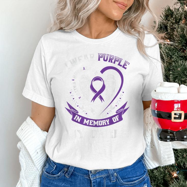 Purple In Memory Of My Uncle Pancreatic Cancer Awareness Unisex T-Shirt Purple In Memory Of My Uncle Pancreatic Cancer Awareness Unisex T-Shirt