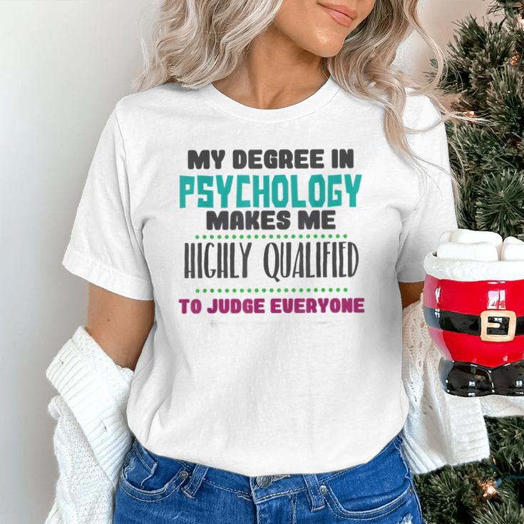 Qualified Psychologist PhD PsyD Shirt Graduation Unisex T-Shirt