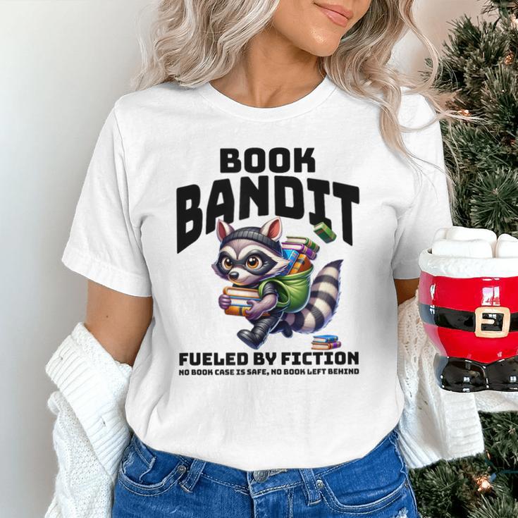 Racoon-Bookworm-Book Bandit-Fueled By Fiction Unisex T-Shirt