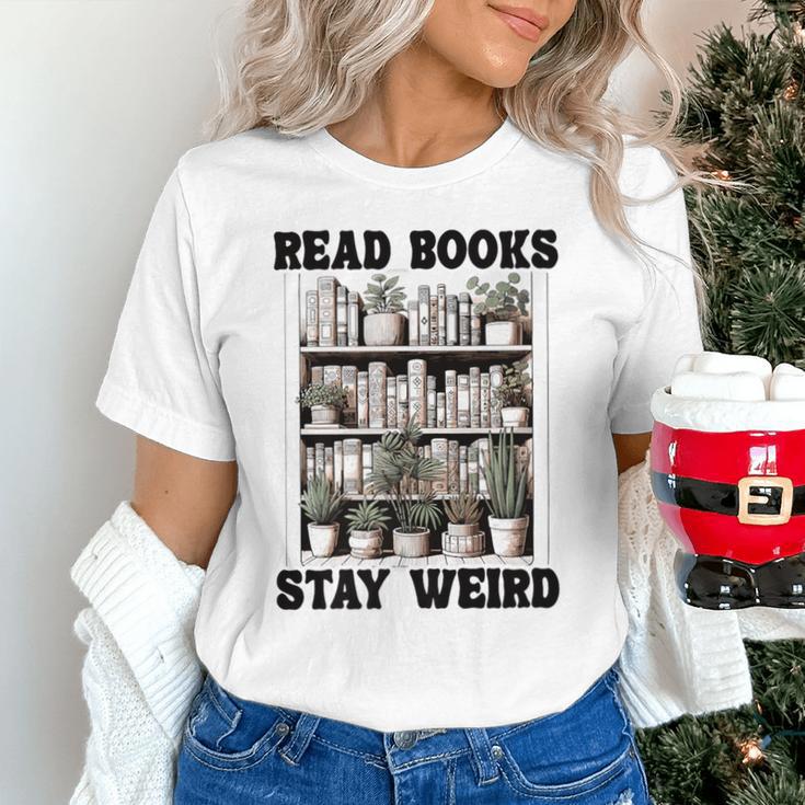 Read Books Stay Weird Book Lover Joke Introvert Reading Premium Unisex T-Shirt Read Books Stay Weird Book Lover Joke Introvert Reading Premium Unisex T-Shirt