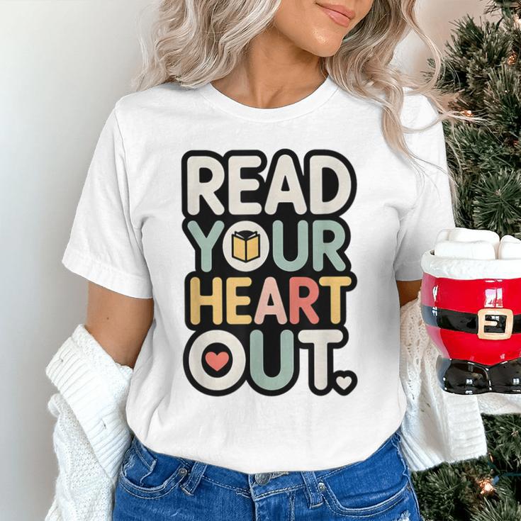Read Your Heart Out Book Lover Quote Men Women Unisex T-Shirt