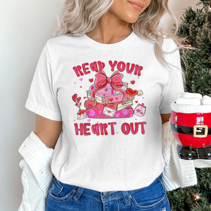 Read Your Heart Out Teacher Valentine Reading Book Lover Unisex T-Shirt Read Your Heart Out Teacher Valentine Reading Book Lover Unisex T-Shirt
