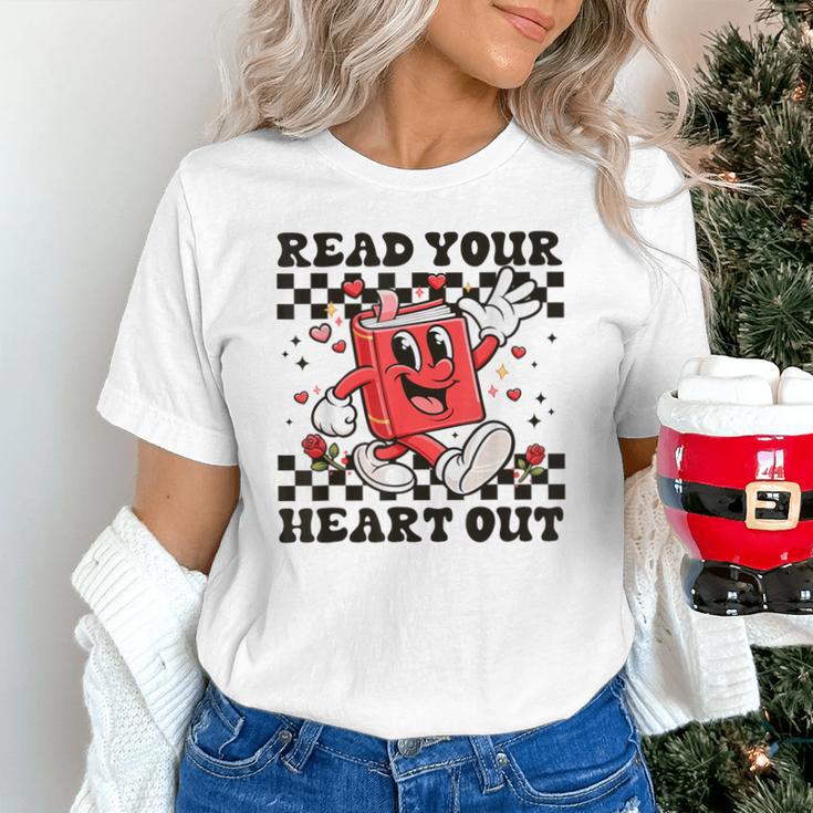 Read Your Heart Out Teacher Valentines Book Lover Unisex T-Shirt