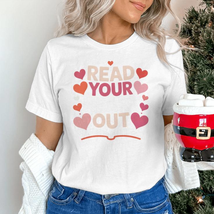 Read Your Heart Out Teacher Valentines Day Reading Book Love Unisex T-Shirt Read Your Heart Out Teacher Valentines Day Reading Book Love Unisex T-Shirt