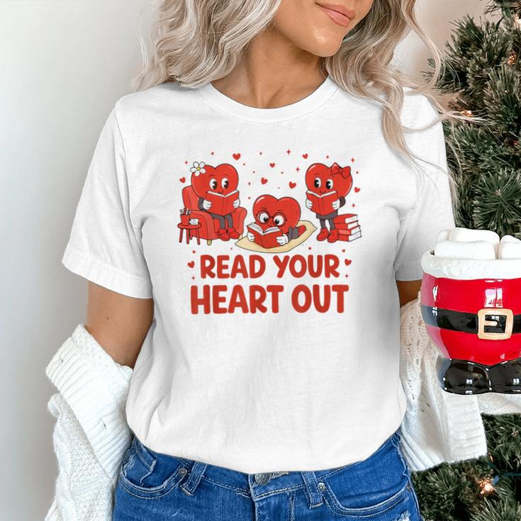 Read Your Heart Out Valentine Teacher Bookworm Lover Unisex T-Shirt