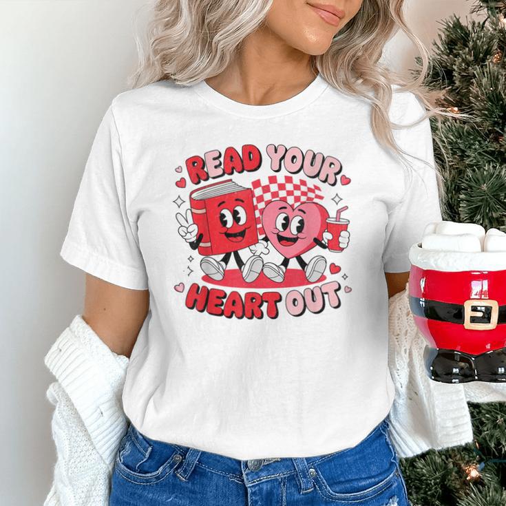 Read Your Heart Out Valentine's Day Retro Teacher Bookish Unisex T-Shirt Read Your Heart Out Valentine's Day Retro Teacher Bookish Unisex T-Shirt