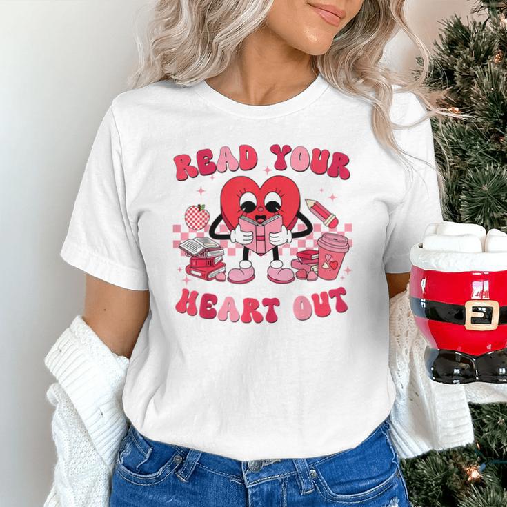 Read Your Heart Out Valentines Day Teachers Book Lovers Unisex T-Shirt