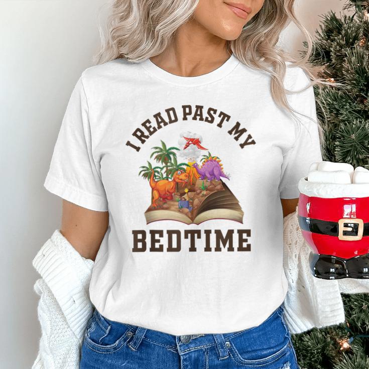 I Read Past My Bedtime Reading Dinosaur Book Lover Unisex T-Shirt I Read Past My Bedtime Reading Dinosaur Book Lover Unisex T-Shirt