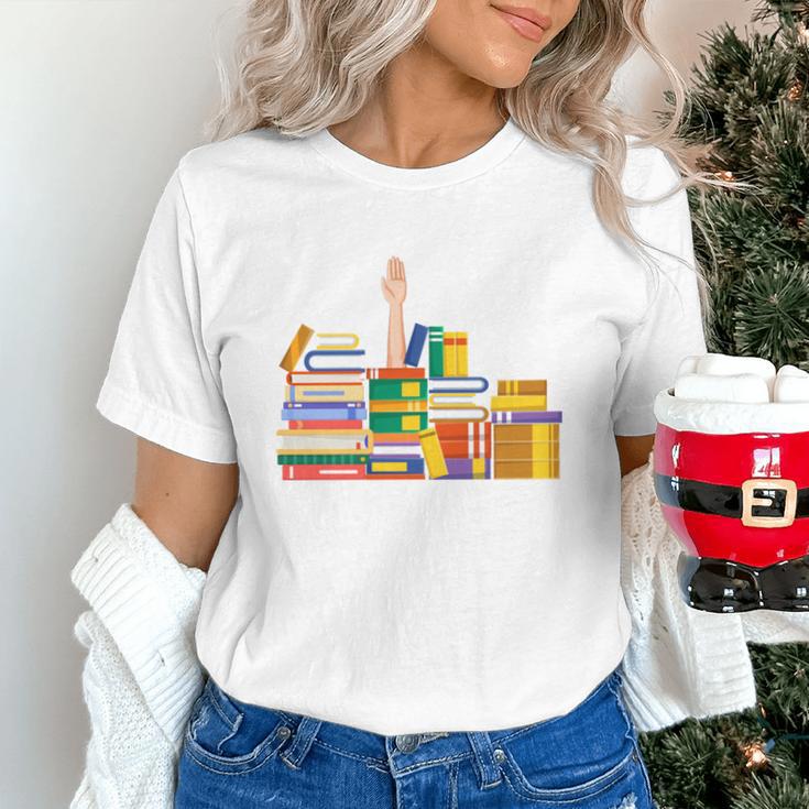 Reading Books Librarian Reader Nerd I'm Ok Teacher Unisex T-Shirt