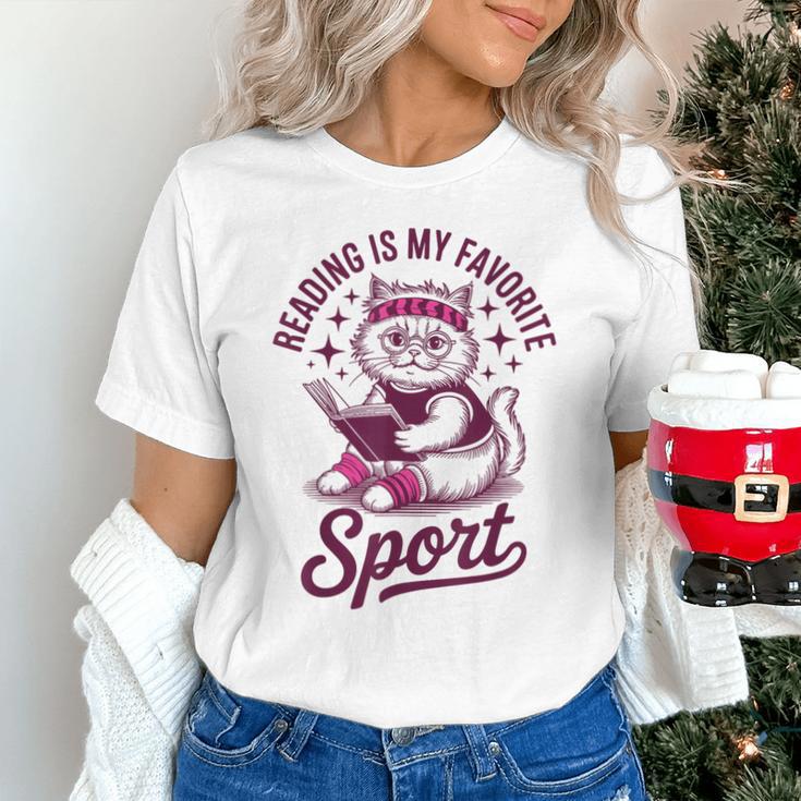 Reading Is My Favorite Sport Cat And Book Lover Women Unisex T-Shirt Reading Is My Favorite Sport Cat And Book Lover Women Unisex T-Shirt