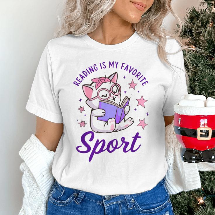 Reading Is My Favorite Sport Saying Quote Book Lovers Unisex T-Shirt