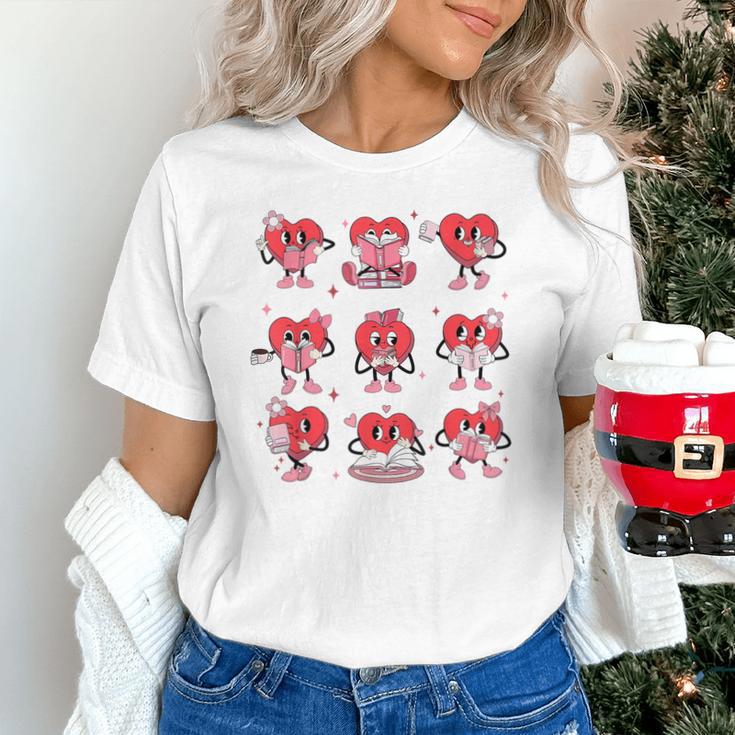Reading Heart Book Valentines Day Teacher Women Girl Unisex T-Shirt Reading Heart Book Valentines Day Teacher Women Girl Unisex T-Shirt