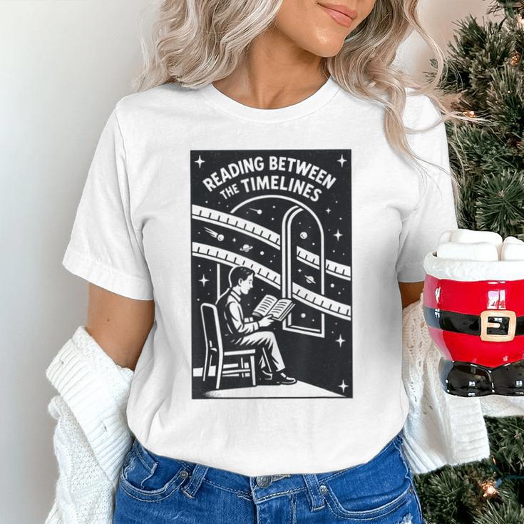 Reading Between The Timelines Time Travel Books Unisex T-Shirt