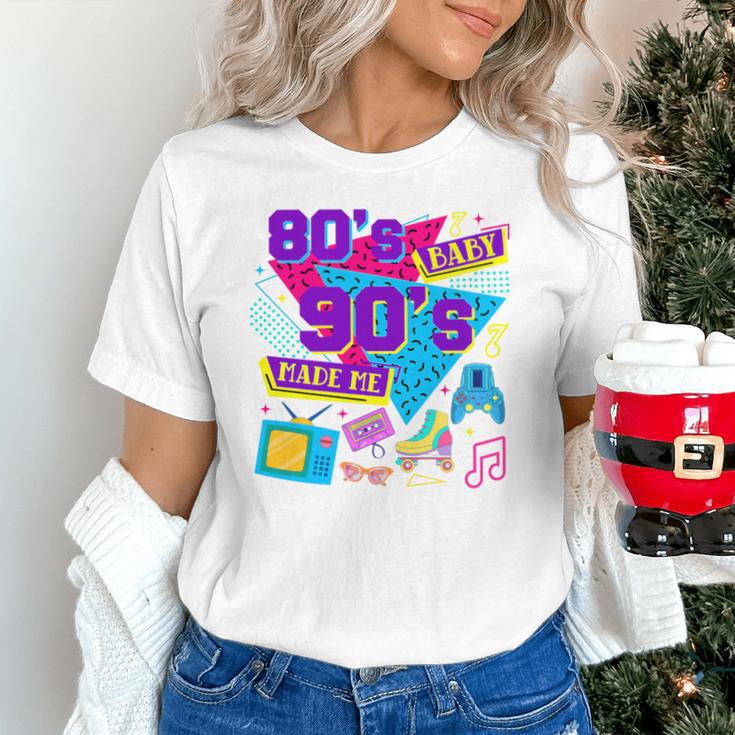 Retro 1980s 80's Baby 1990s 90's Made Me Nostalgia Birthday Premium Tri-Blend Unisex T-Shirt