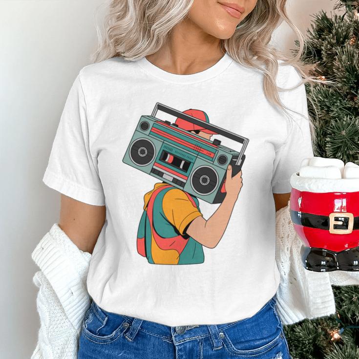Retro 90s Boombox Nostalgia Party For Music Lovers Men Women Unisex T-Shirt