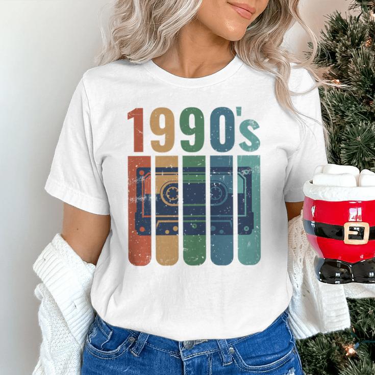 Retro Nineties Style Audio Tape Nostalgia Year 1990 Premium Tri-Blend Unisex T-Shirt