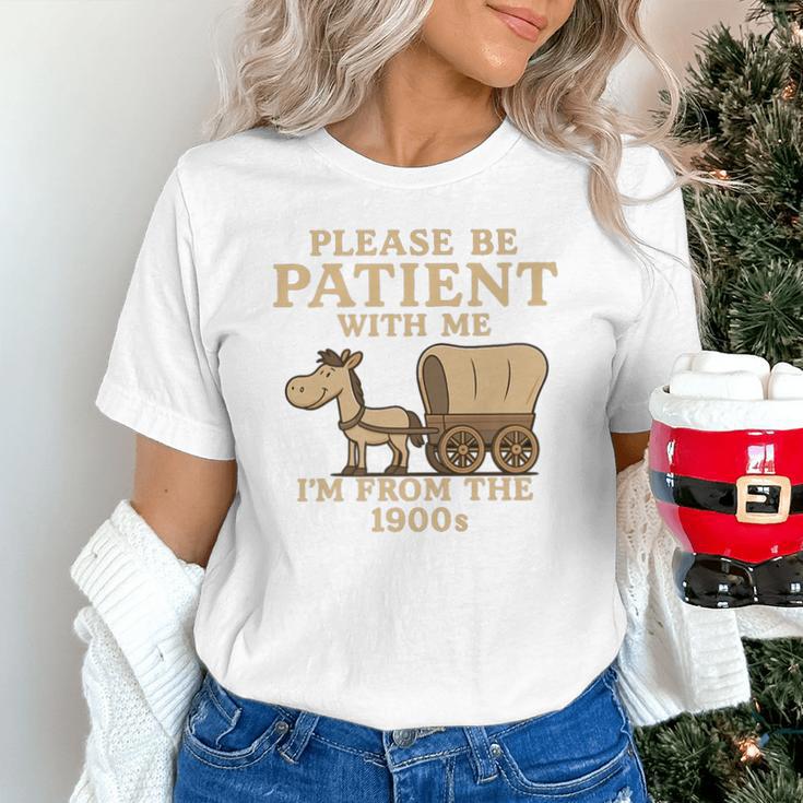 Retro Please Be Patient With Me I'm From The 1900s Vintage Premium Unisex T-Shirt Retro Please Be Patient With Me I'm From The 1900s Vintage Premium Unisex T-Shirt