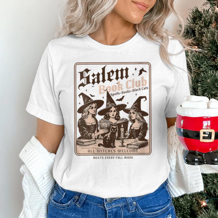 Salem Book Club Bookish Halloween Retro Salem Witch Book Unisex T-Shirt