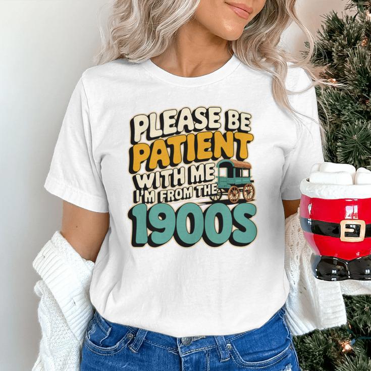 Saying Please Be Patient With Me I'm From The 1900s Premium Tri-Blend Unisex T-Shirt