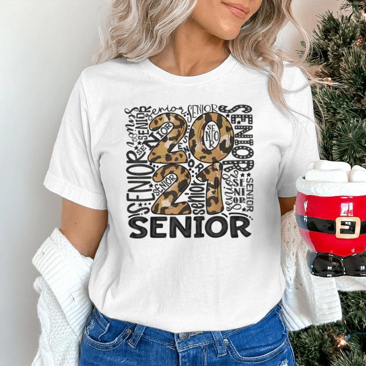 Senior 2021 Grad Class Of 2021 Graduation Leopard Cheetah Unisex T-Shirt
