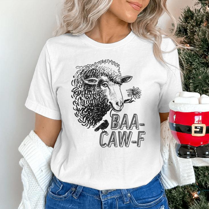Sheep Baa Crow Caw Back Off Pun Tee For Introverts & Teens Unisex T-Shirt Sheep Baa Crow Caw Back Off Pun Tee For Introverts & Teens Unisex T-Shirt