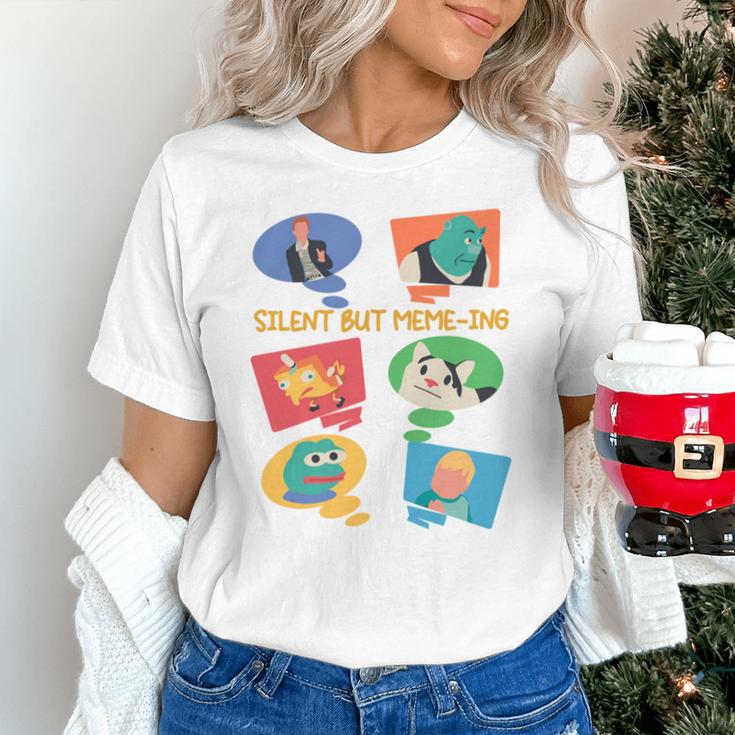Silent But Meme-Ing Introvert Anti People Antisocial Quiet Unisex T-Shirt Silent But Meme-Ing Introvert Anti People Antisocial Quiet Unisex T-Shirt