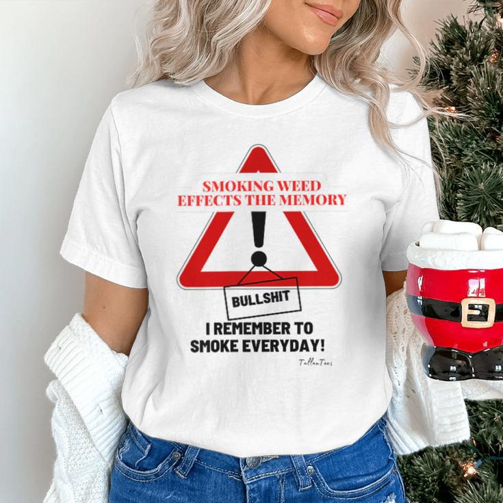 Smoking Weed Effects The Memory Unisex T-Shirt