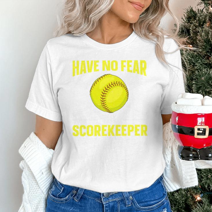 Softball Scorekeeper For a Score Book Keeper Premium Tri-Blend Unisex T-Shirt