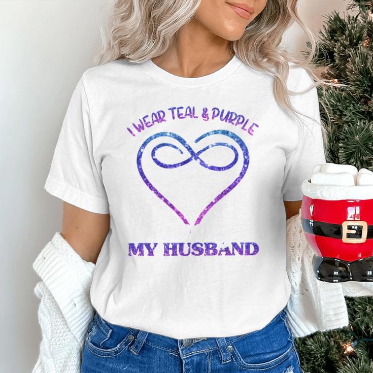 Suicide Prevention Shirt Teal & Purple In Memory Of Husband Unisex T-Shirt Suicide Prevention Shirt Teal & Purple In Memory Of Husband Unisex T-Shirt