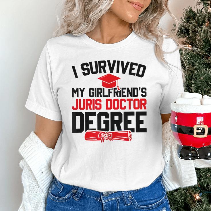 I Survived My Girlfriend's Juris Doctor Degree Graduation Unisex T-Shirt