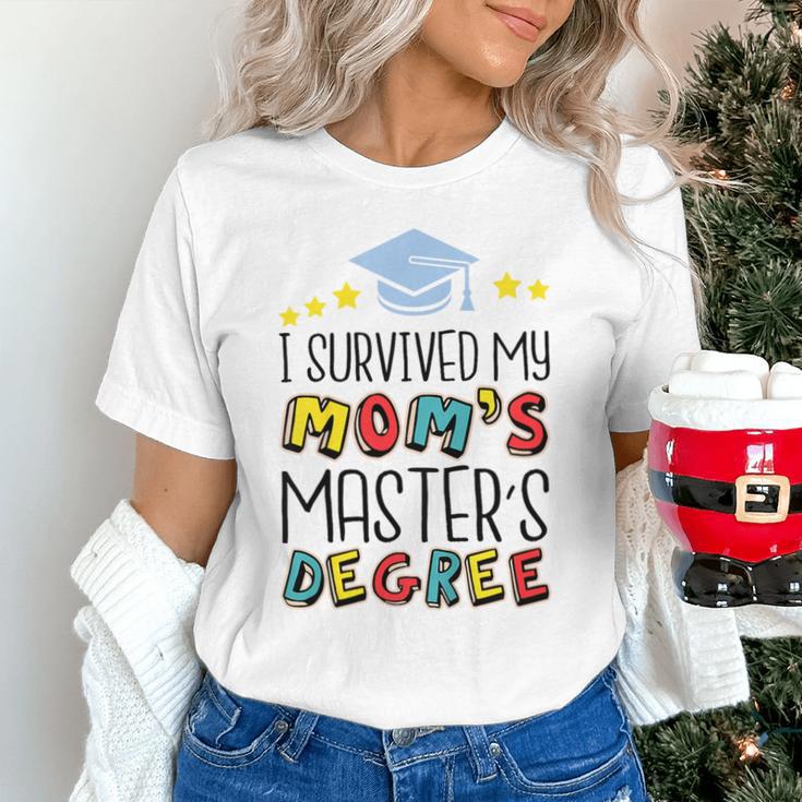 I Survived My Mom's Master's Degree Master Graduation Unisex T-Shirt