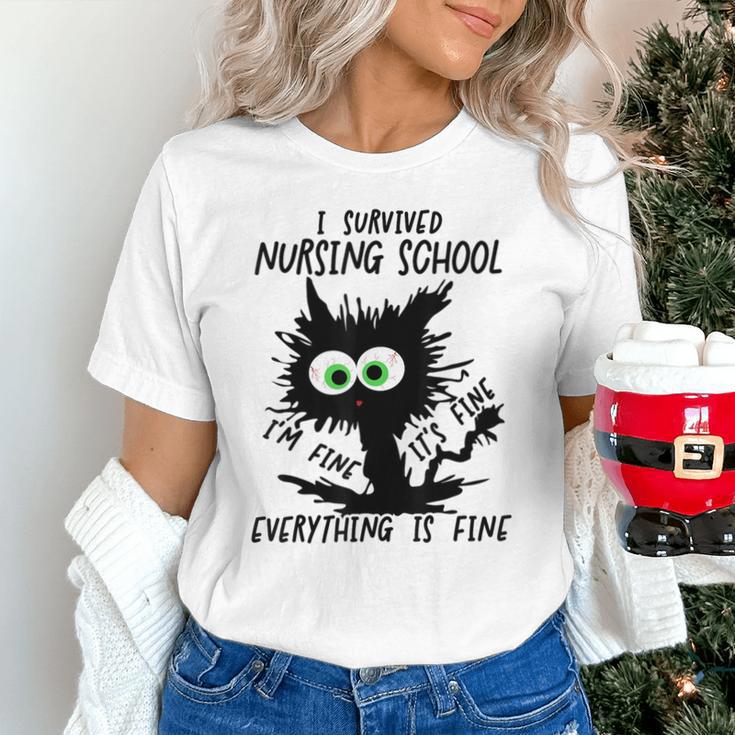 I Survived Nursing School Graduation 2026 Nurse School Grad Unisex T-Shirt