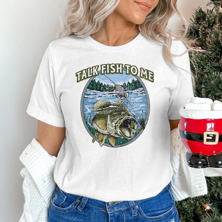 Talk Fish To Me Introvert Fishing Antisocial Fisherman Raglan Baseball Tee Unisex T-Shirt Talk Fish To Me Introvert Fishing Antisocial Fisherman Raglan Baseball Tee Unisex T-Shirt