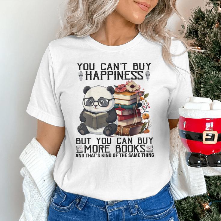 Teacher Bookworm Book Lover Panda Reading Book Librarian Tee Unisex T-Shirt