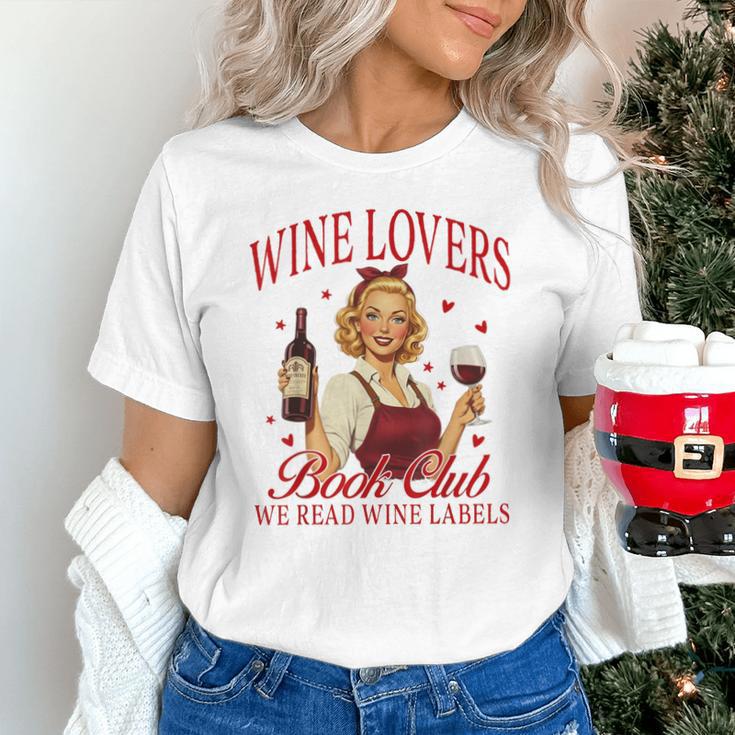 Valentine’s Day Wine Lovers Book Club We Read Wine Labels Unisex T-Shirt