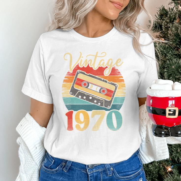 Vintage 1970 Retro Cassette Tape 70s Born Nostalgia Birthday Unisex T-Shirt