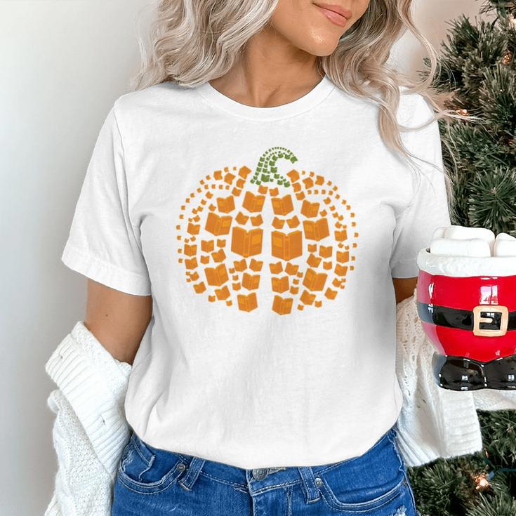 Vintage Book Pumpkin Autumn Fall Librarians Bookworm Teacher Unisex T-Shirt Vintage Book Pumpkin Autumn Fall Librarians Bookworm Teacher Unisex T-Shirt