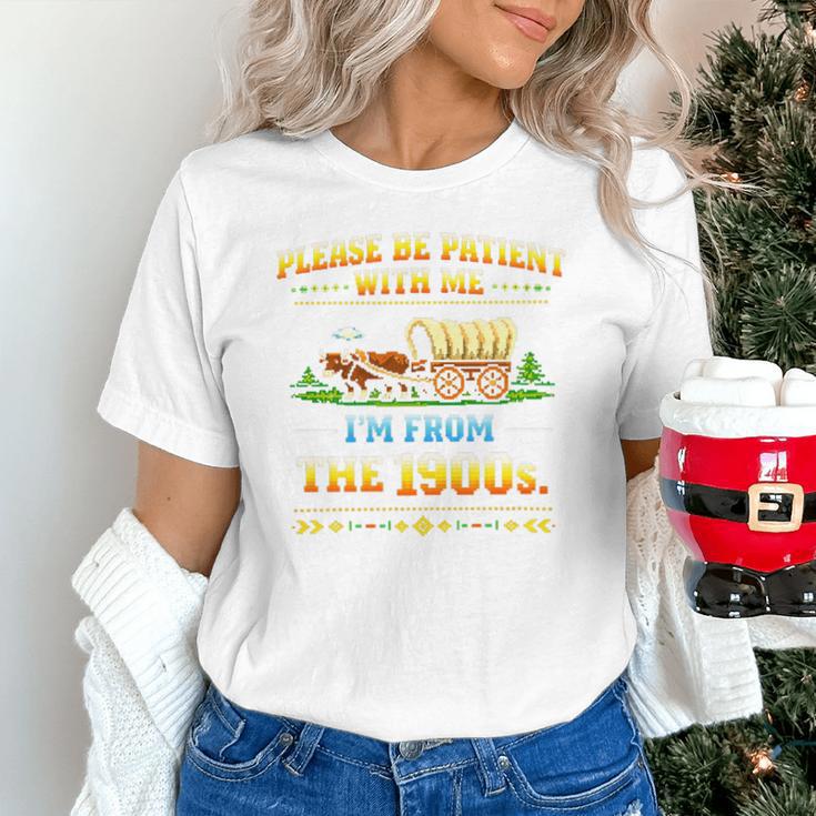 Vintage Please Be Patient With Me I'm From The 1900s Premium Tri-Blend Unisex T-Shirt Vintage Please Be Patient With Me I'm From The 1900s Premium Tri-Blend Unisex T-Shirt
