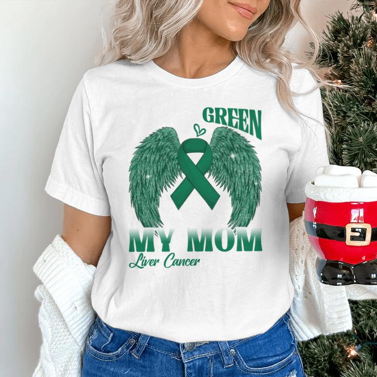 I Wear Green In Memory Of My Mom Liver Cancer Awareness Day Unisex T-Shirt I Wear Green In Memory Of My Mom Liver Cancer Awareness Day Unisex T-Shirt